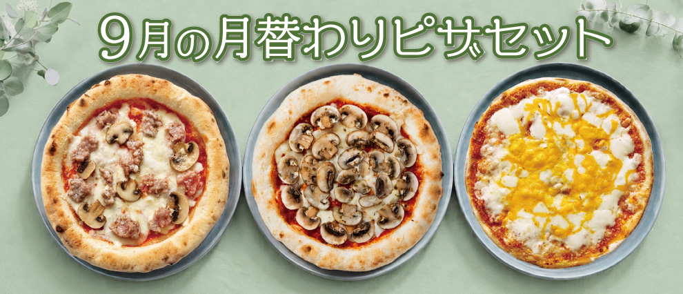 9月の月替わりピザセット