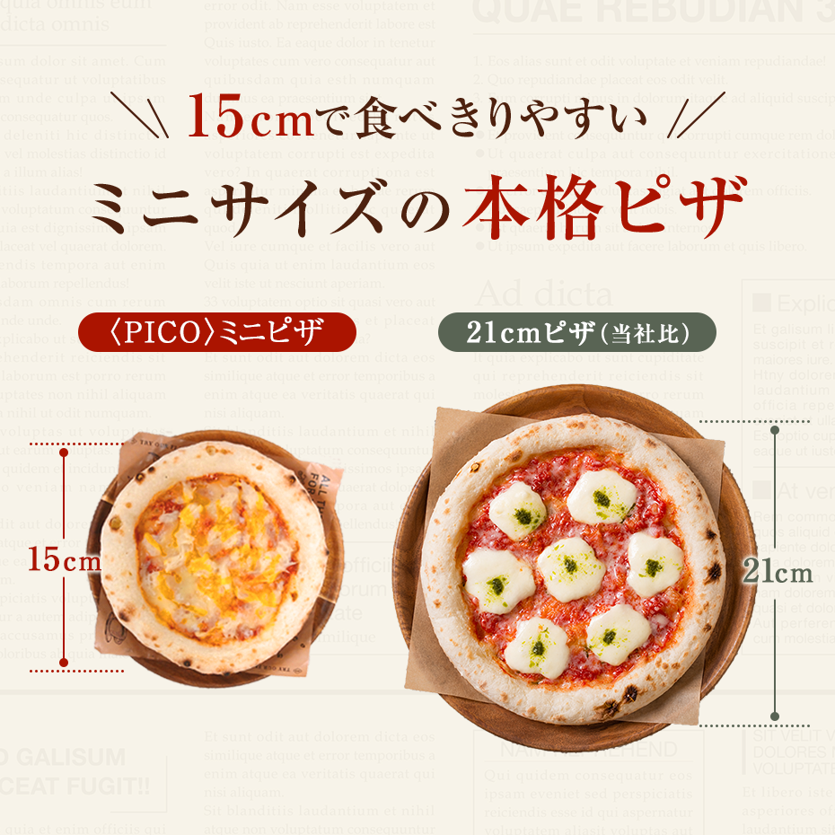 15センチサイズ ミニサイズ 本格ピザ