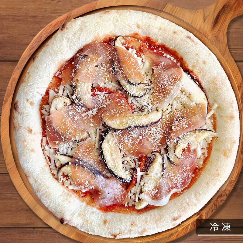 冷凍 のとっこしいたけと生ハムのピザ 